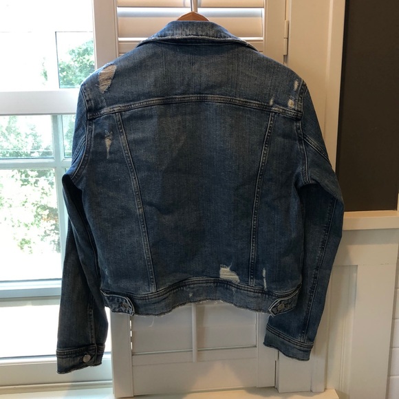 Zara Frayed Jean Jacket - Picture 2 of 9